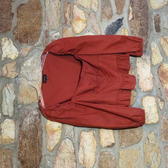 REVOLVE MAJORELLE Harriet Top Ruffle Corset Bustier Cropped Blouse - Picture 3 of 10